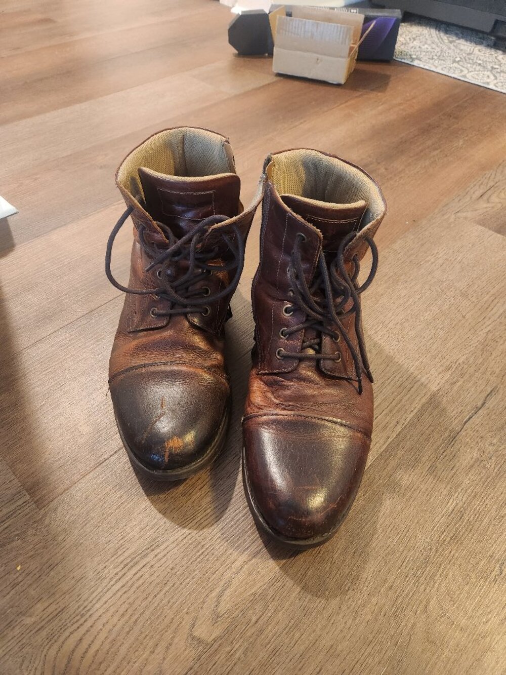 Men's Leather Lace Up Boots